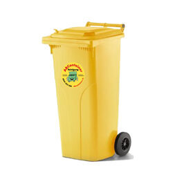 Kunsstoffcontainer 120 L gelb
